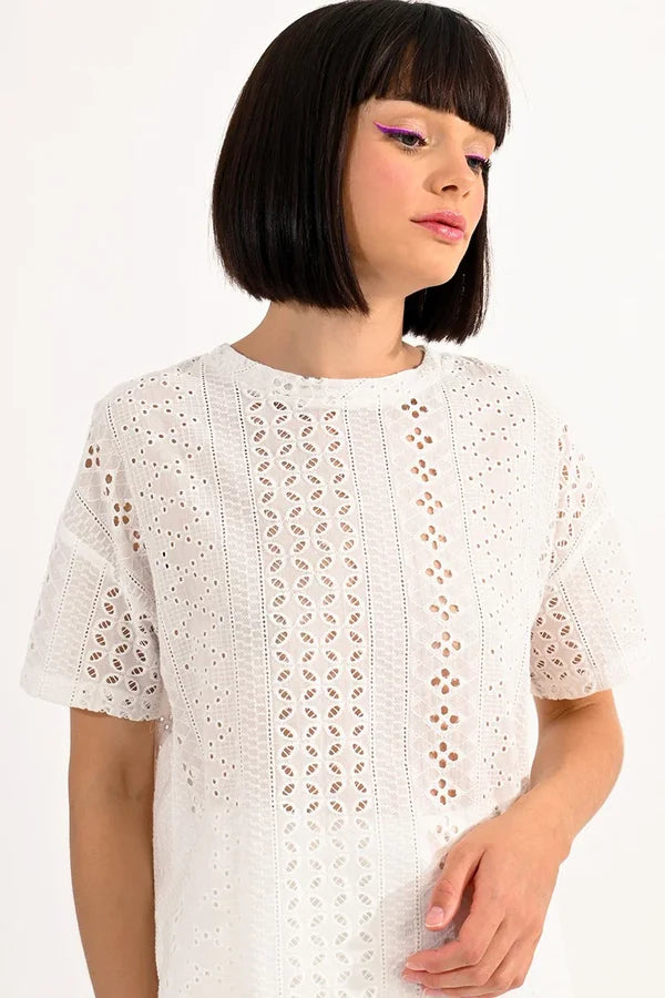 Molly Bracken Cotton Lace Top