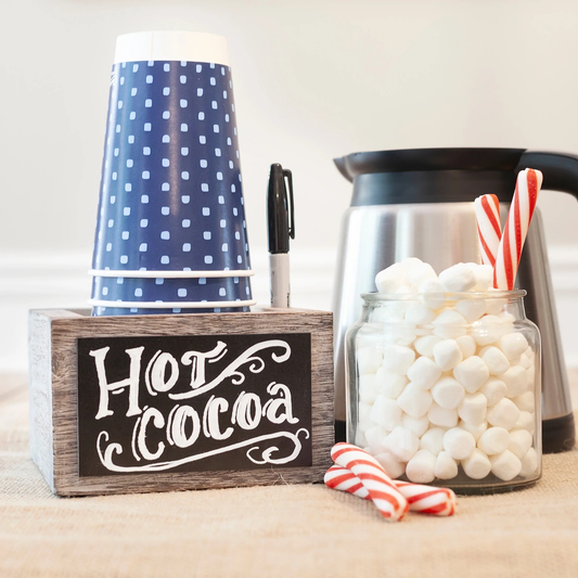 Squared Up Rustic Touch Cup & Marker Holder