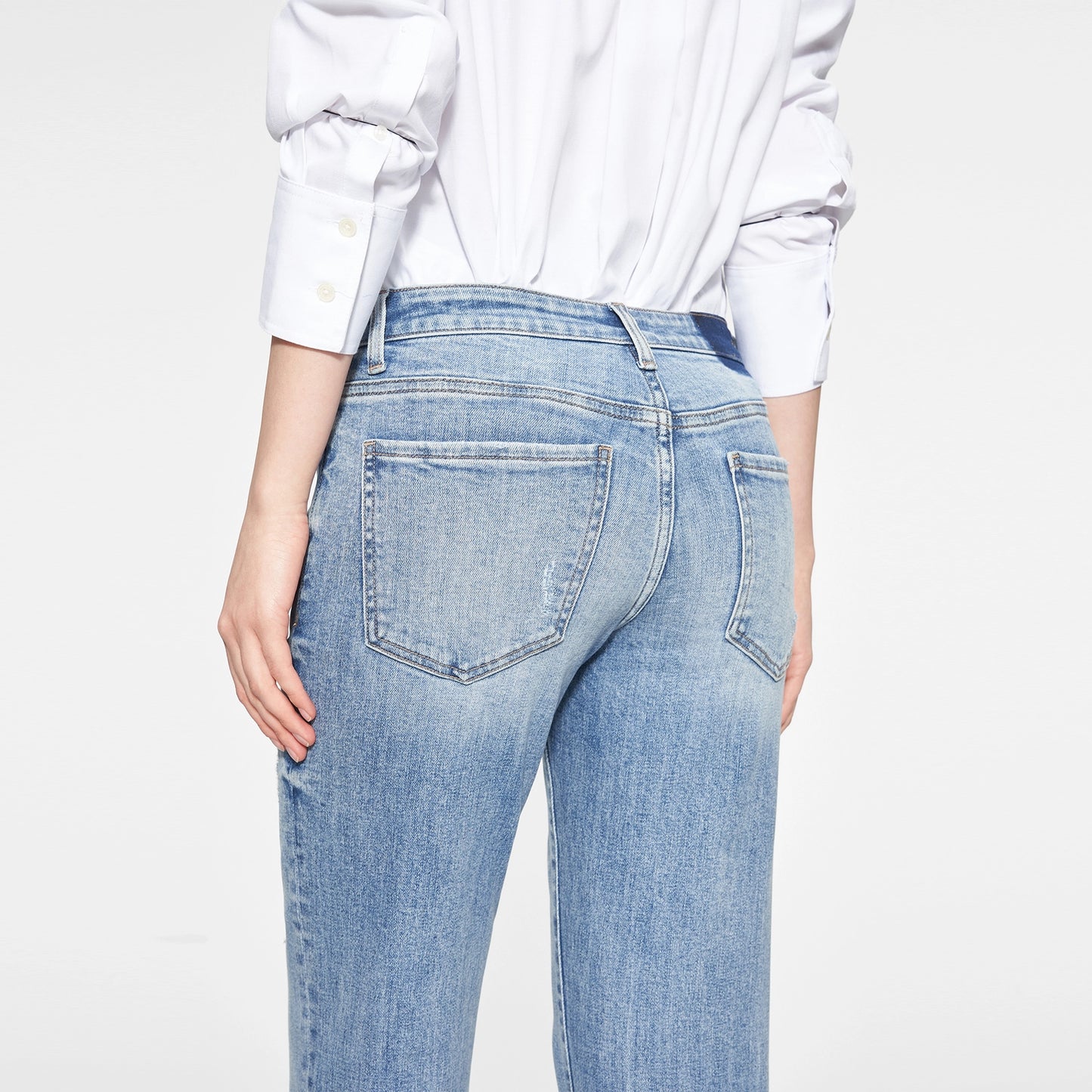 Bayeas Mid Rise Straight Jeans