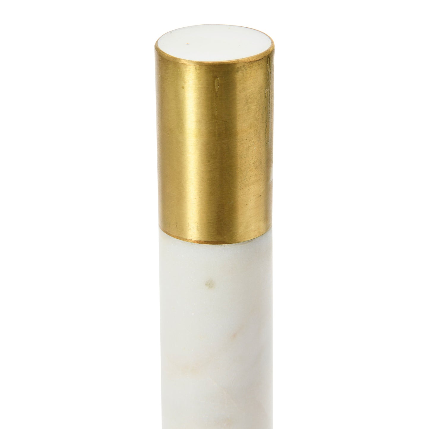 Marble Towel Holder With Brass Top