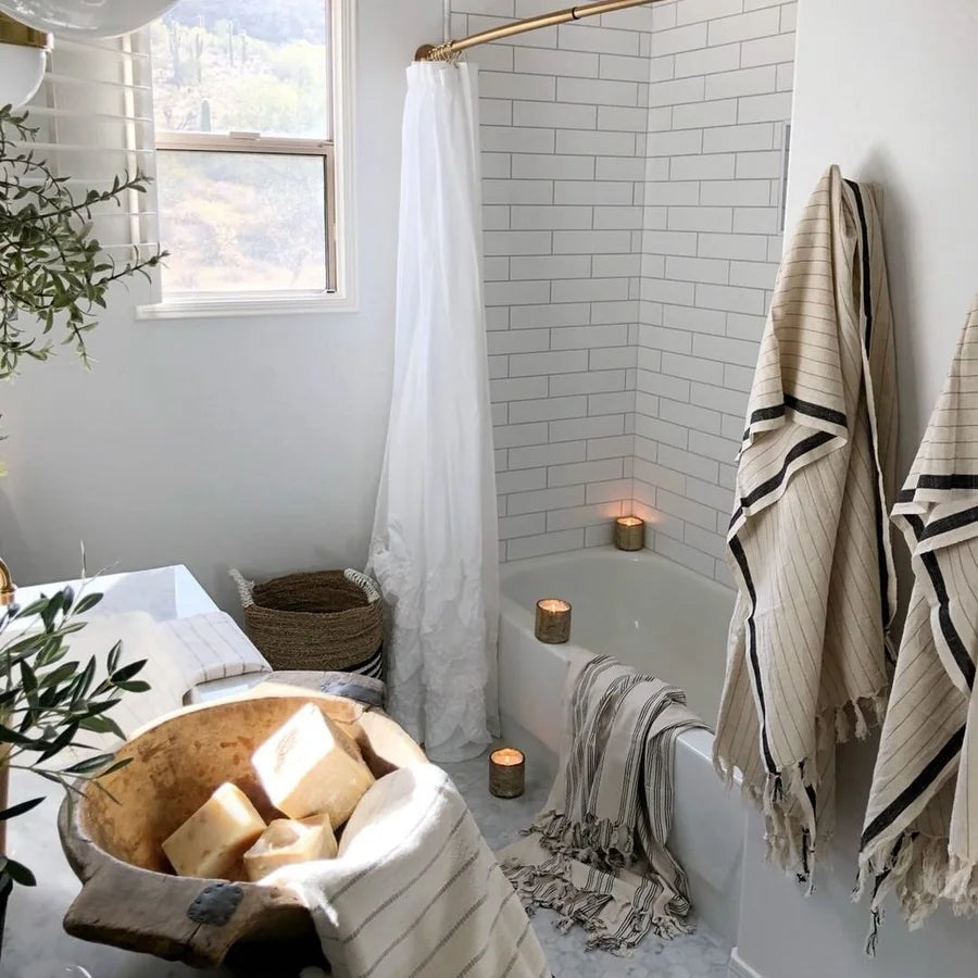Silvia 100% Cotton Turkish Hand & Bath Towel
