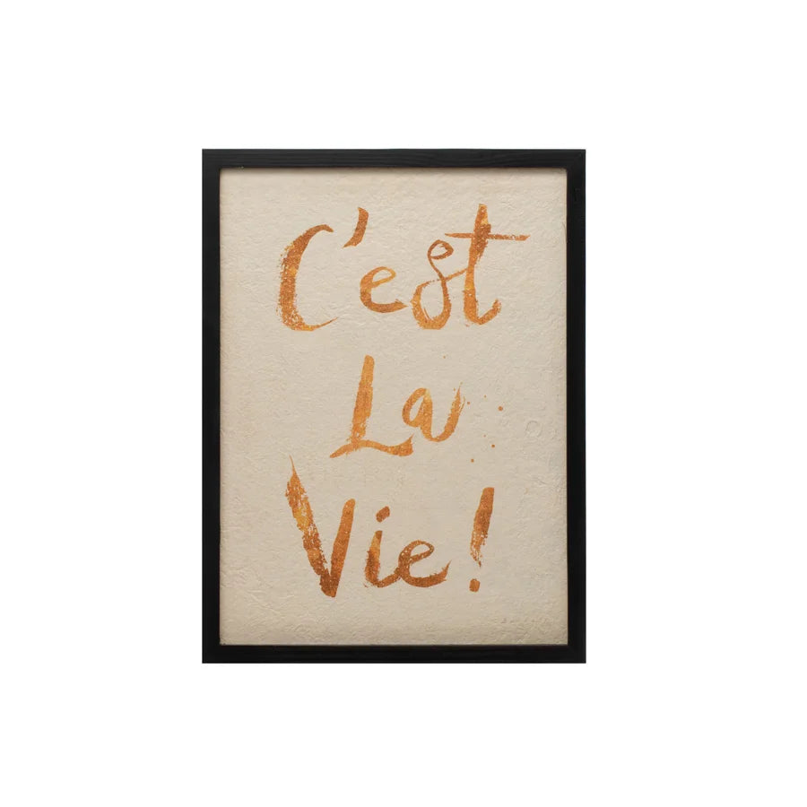 Wall Décor "C'est La Vie"