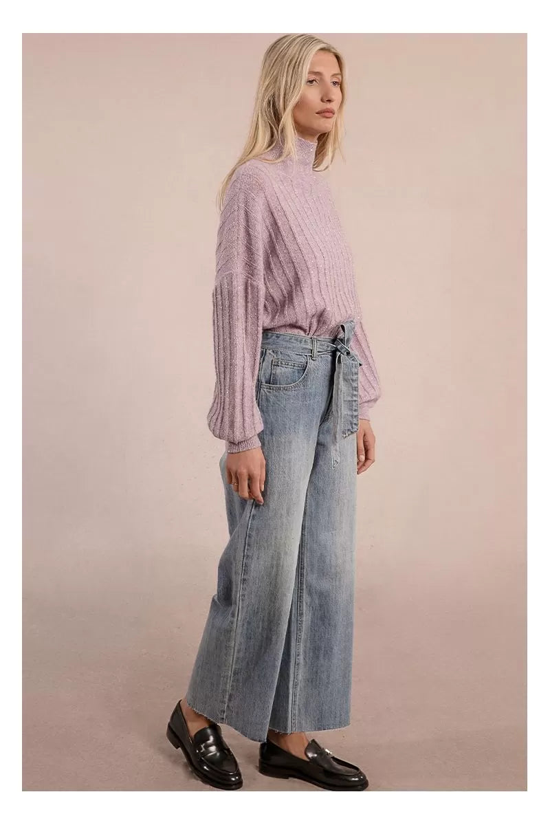 Molly Bracken Belted Denim Pants