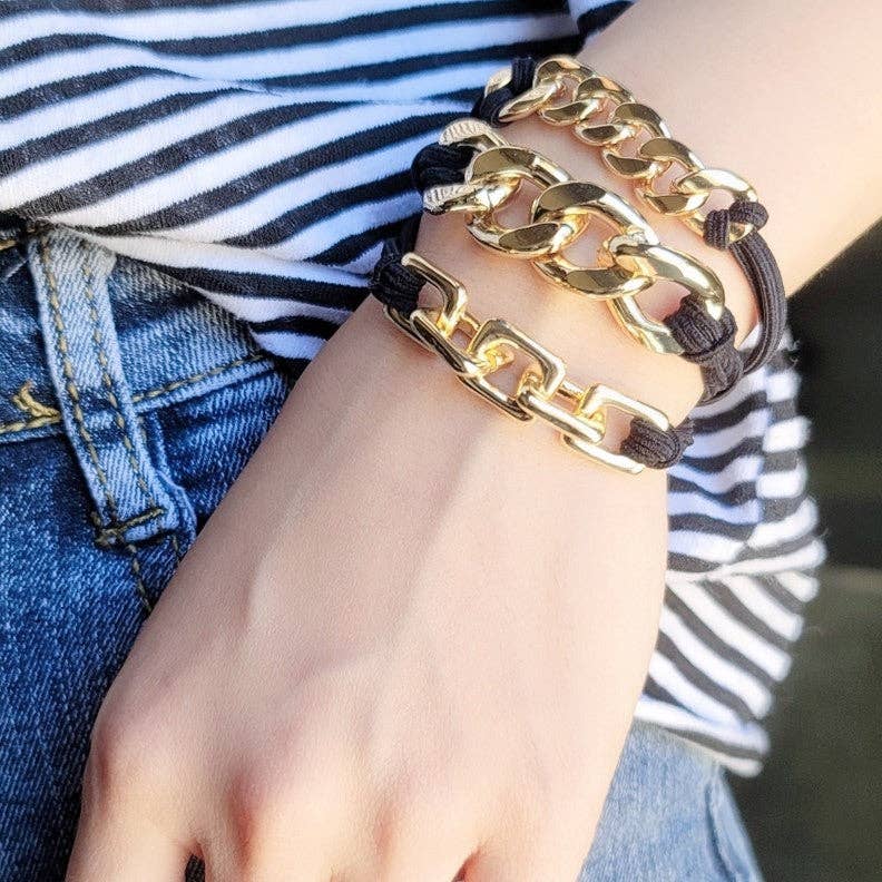 5pc Hair Tie - Bracelet Set