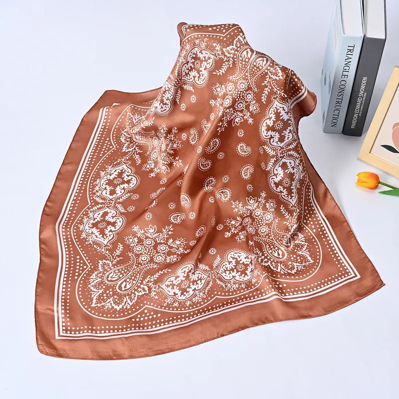 Western Bandana Scarf Silk