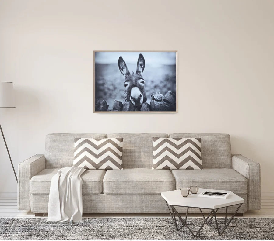 Canvas Wall Decor with Donkey