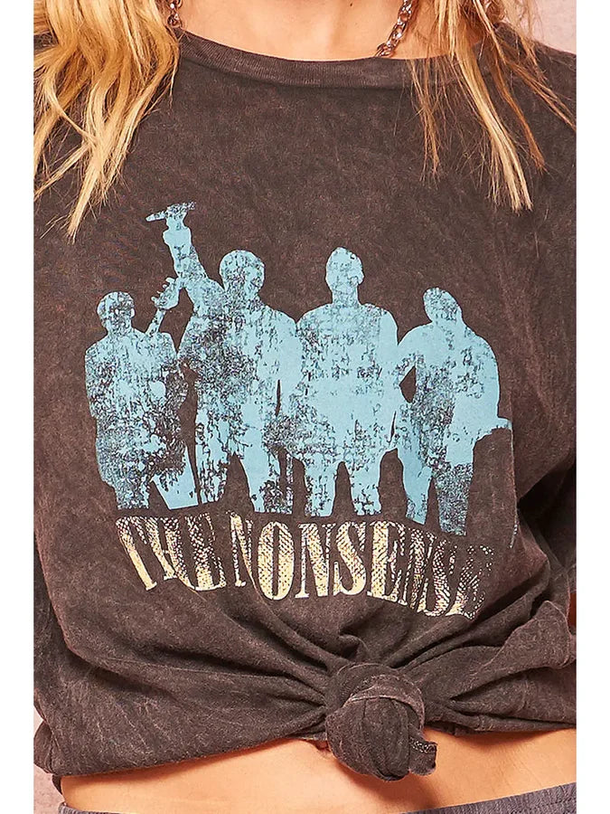 Rock Band Vintage Mineral Washed Graphic Tee