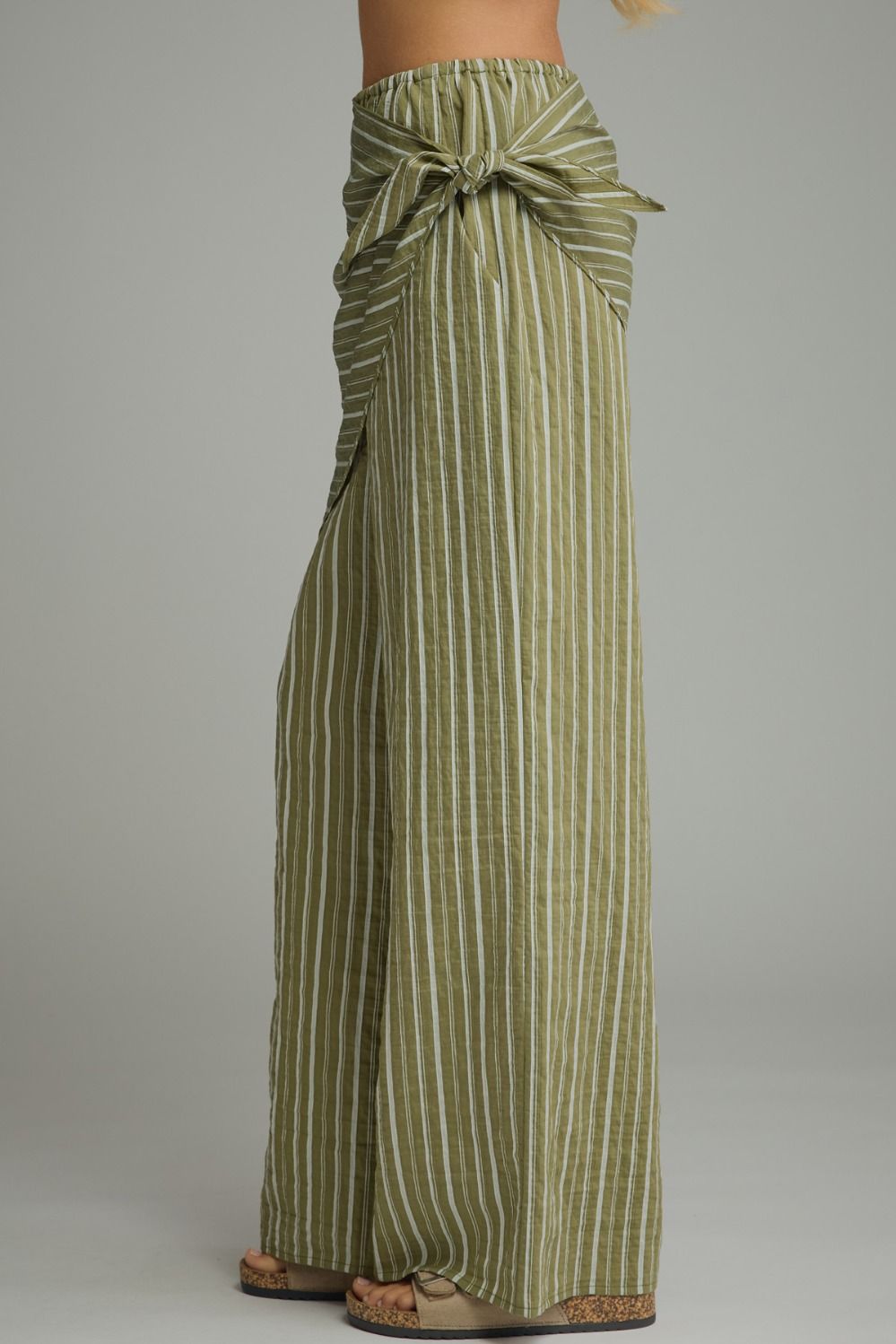 Scarf Waist Linen Pants