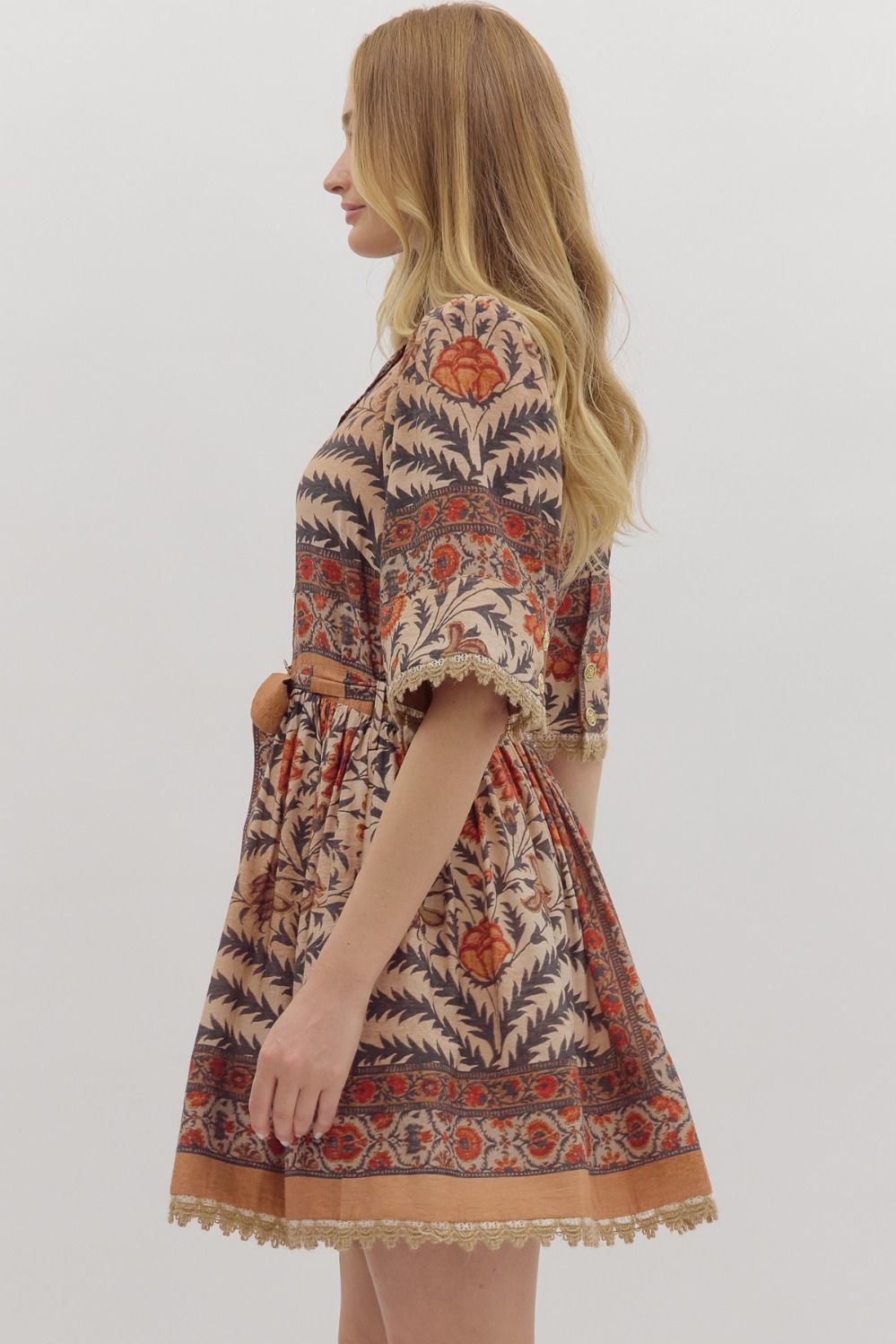 Botanical Print Dress
