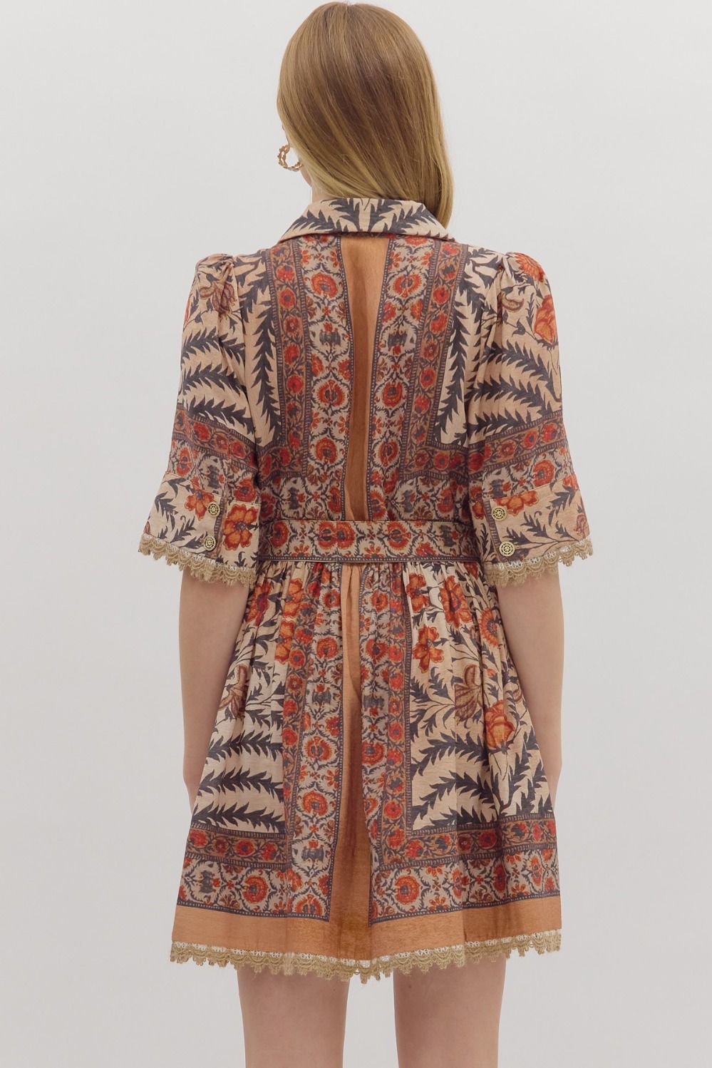 Botanical Print Dress