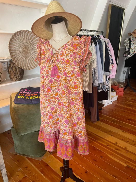 Sunset Boho Mini Dress