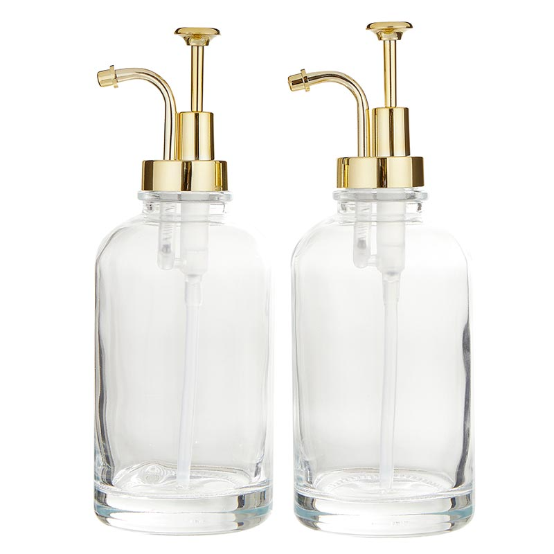 Flavor Flair Set Of 2 Glass Coffee Syrup Dispensers