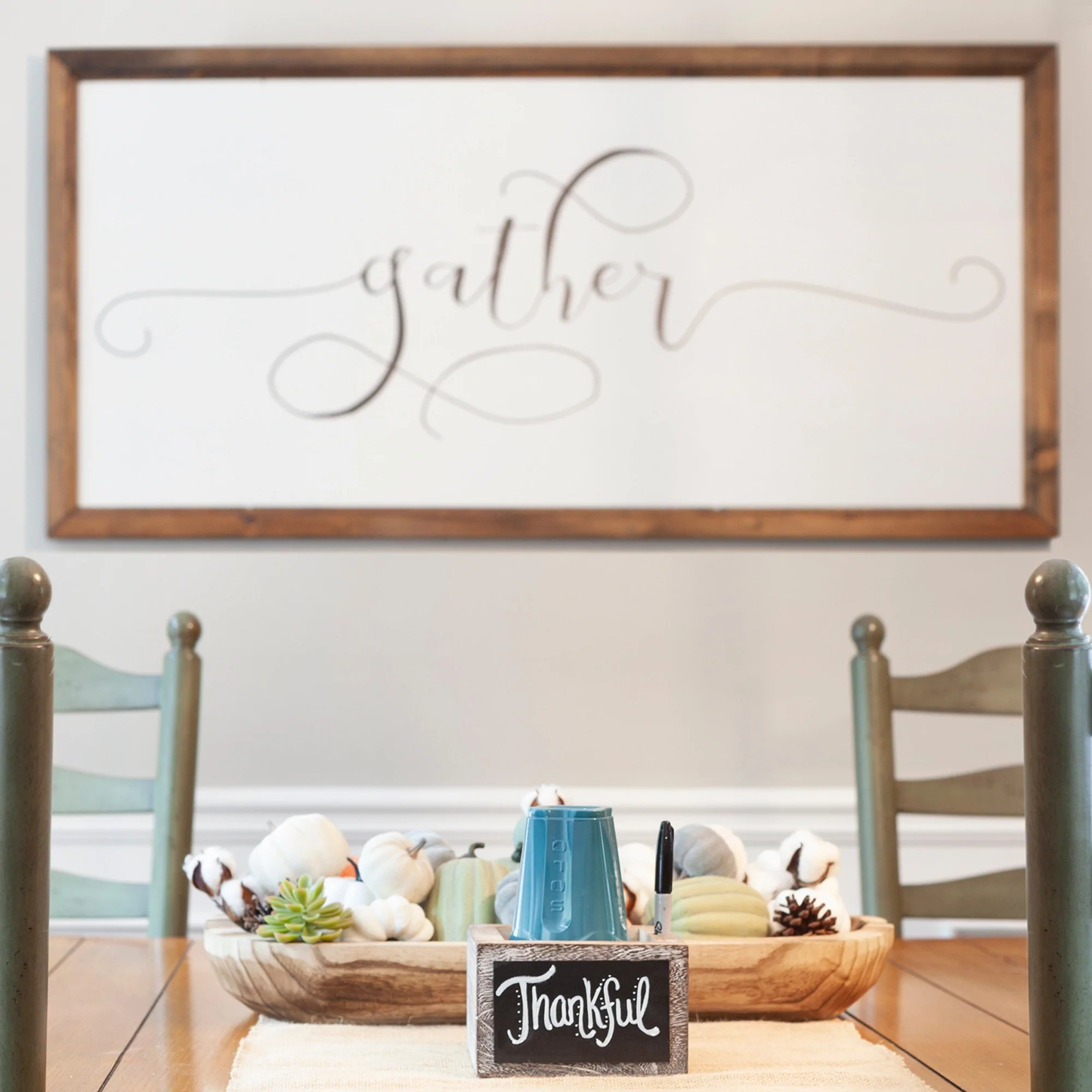 Squared Up Rustic Touch Cup & Marker Holder