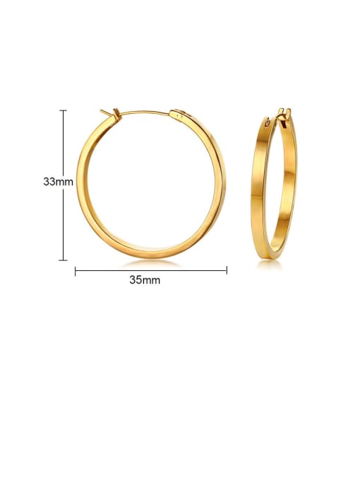 Waterproof Falling Hoop Earrings