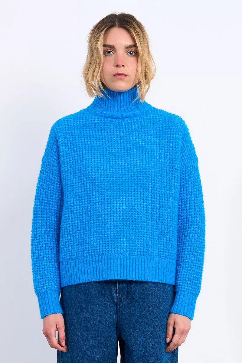 Blue Skies Cable Knit Sweater