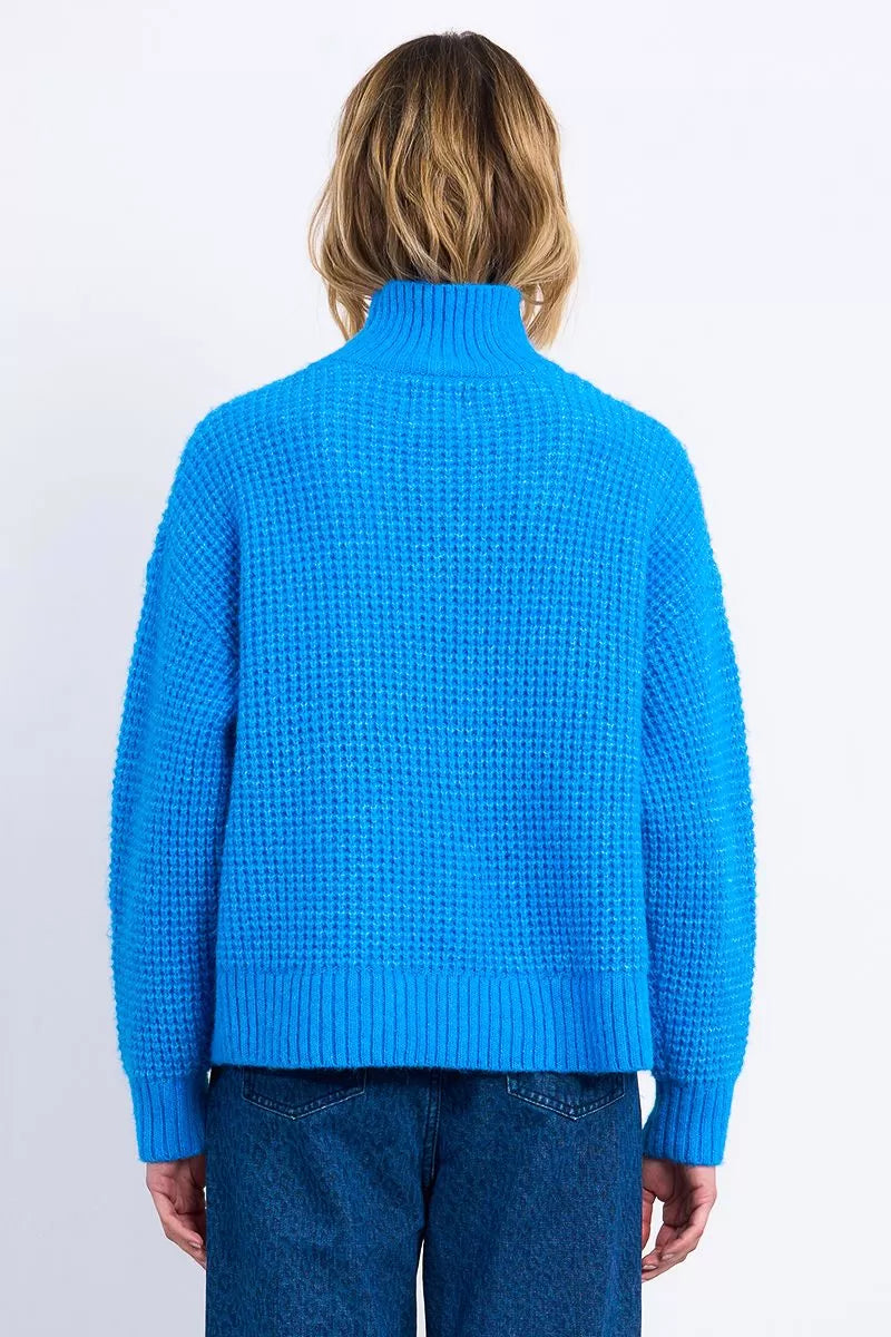 Blue Skies Cable Knit Sweater