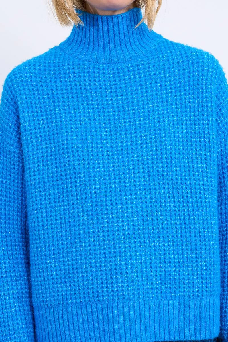 Blue Skies Cable Knit Sweater