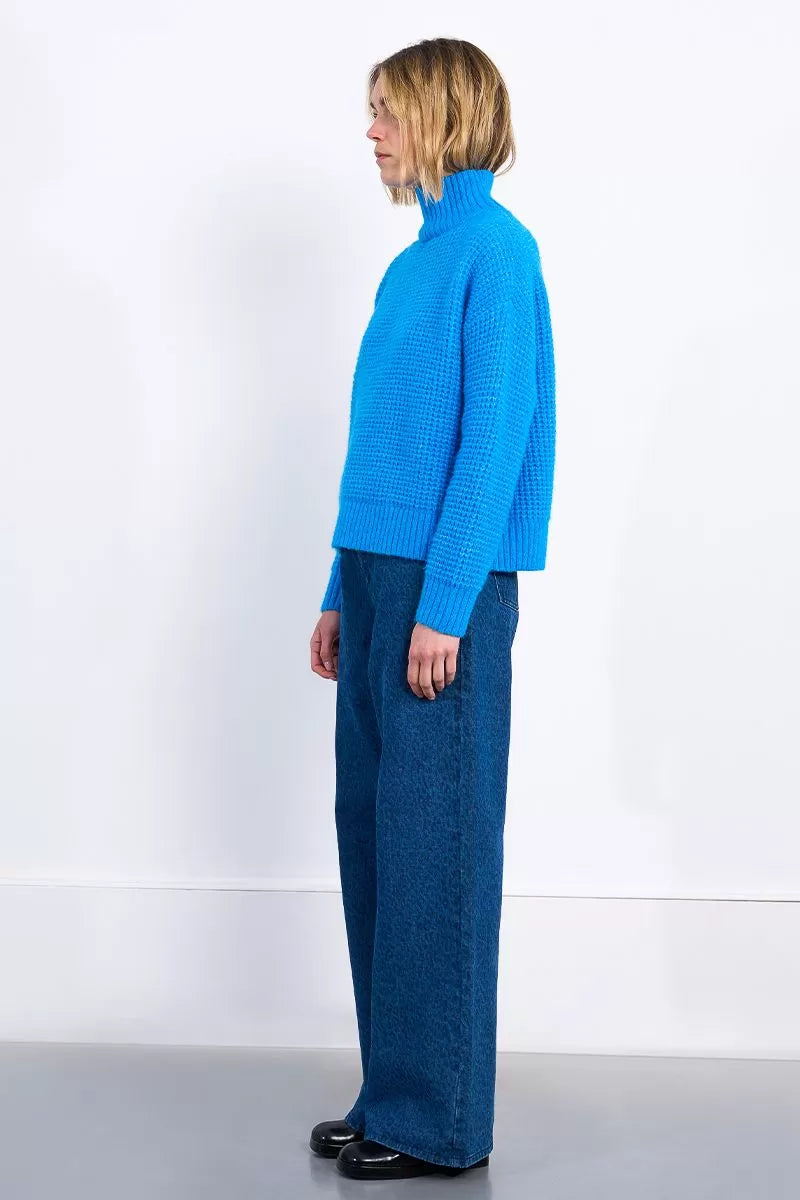 Blue Skies Cable Knit Sweater
