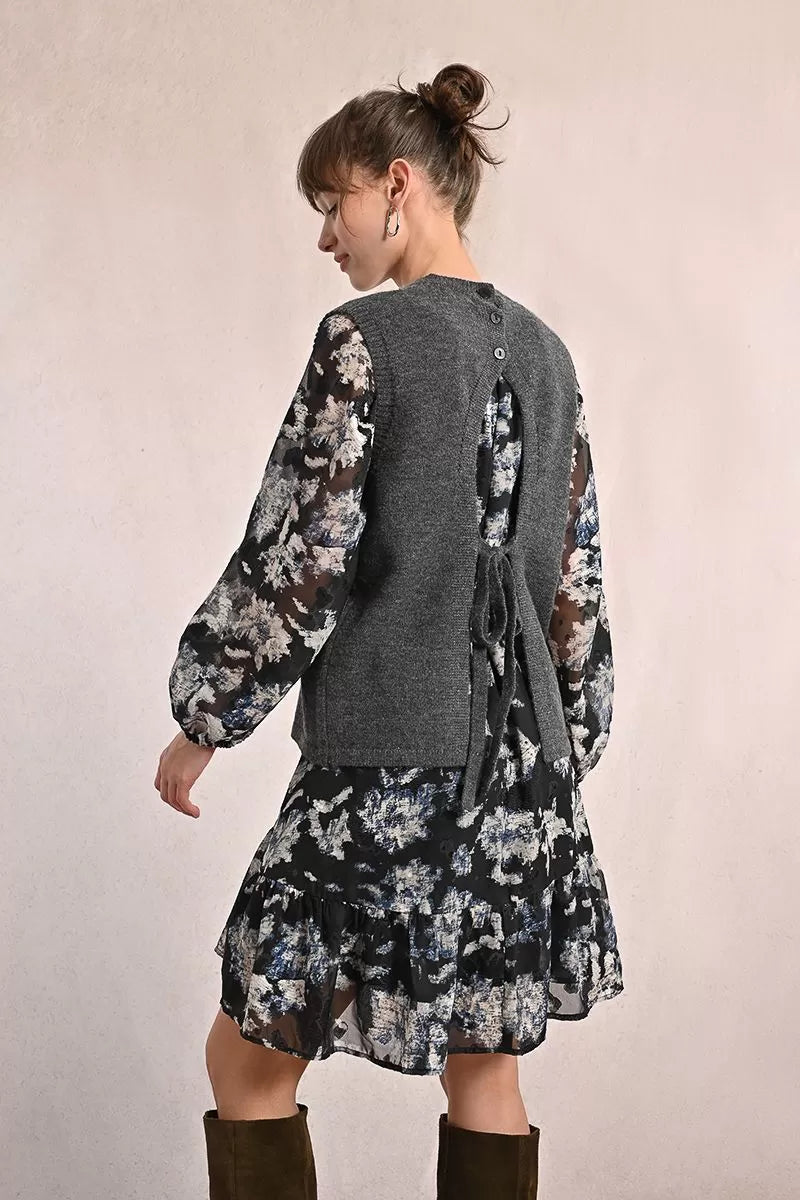 Open TIe Back Sweater Vest