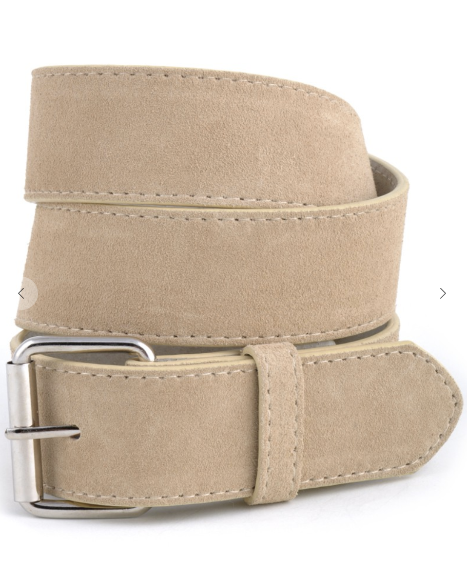 Anzell Suede Leather Belt Strap with Simple Buckle