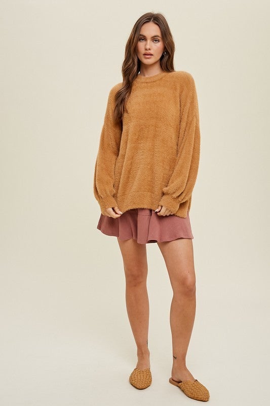 Mohair Balloon Sleeve Sweater