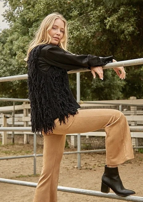 All For Love Knitted Fringe Sweater Vest