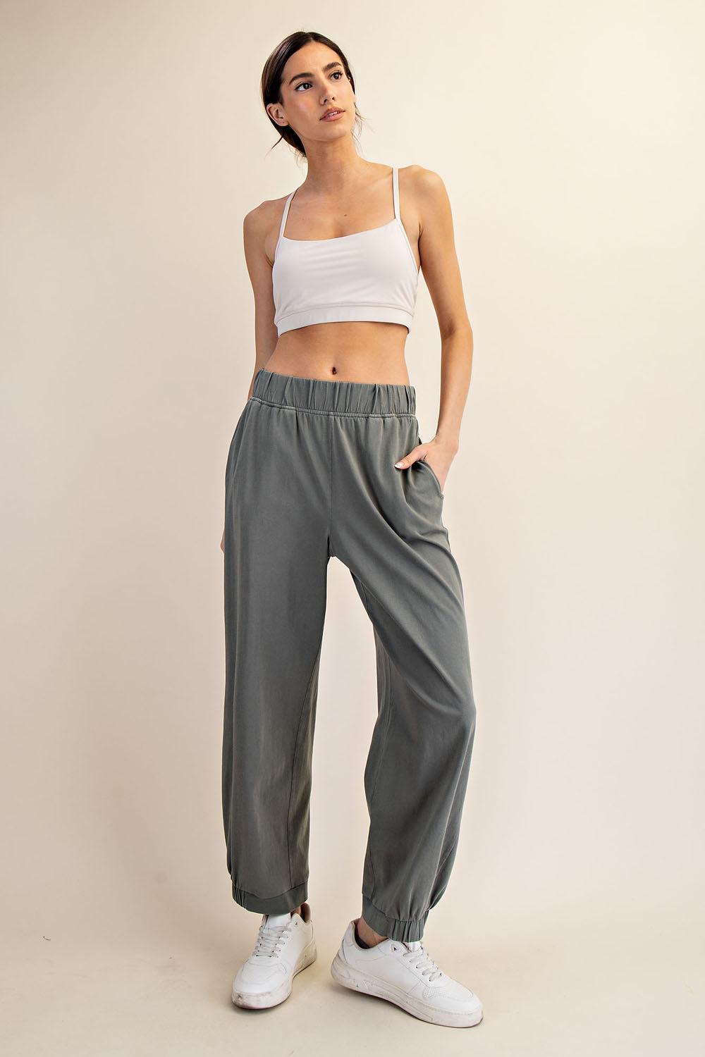 Mineral Washed Relaxed Fit Lounge Pants