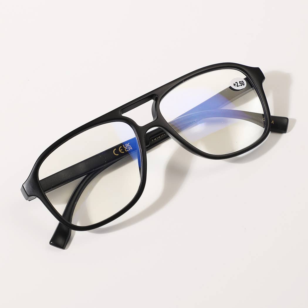 Round  Blue Light Blocking Reading Glasses