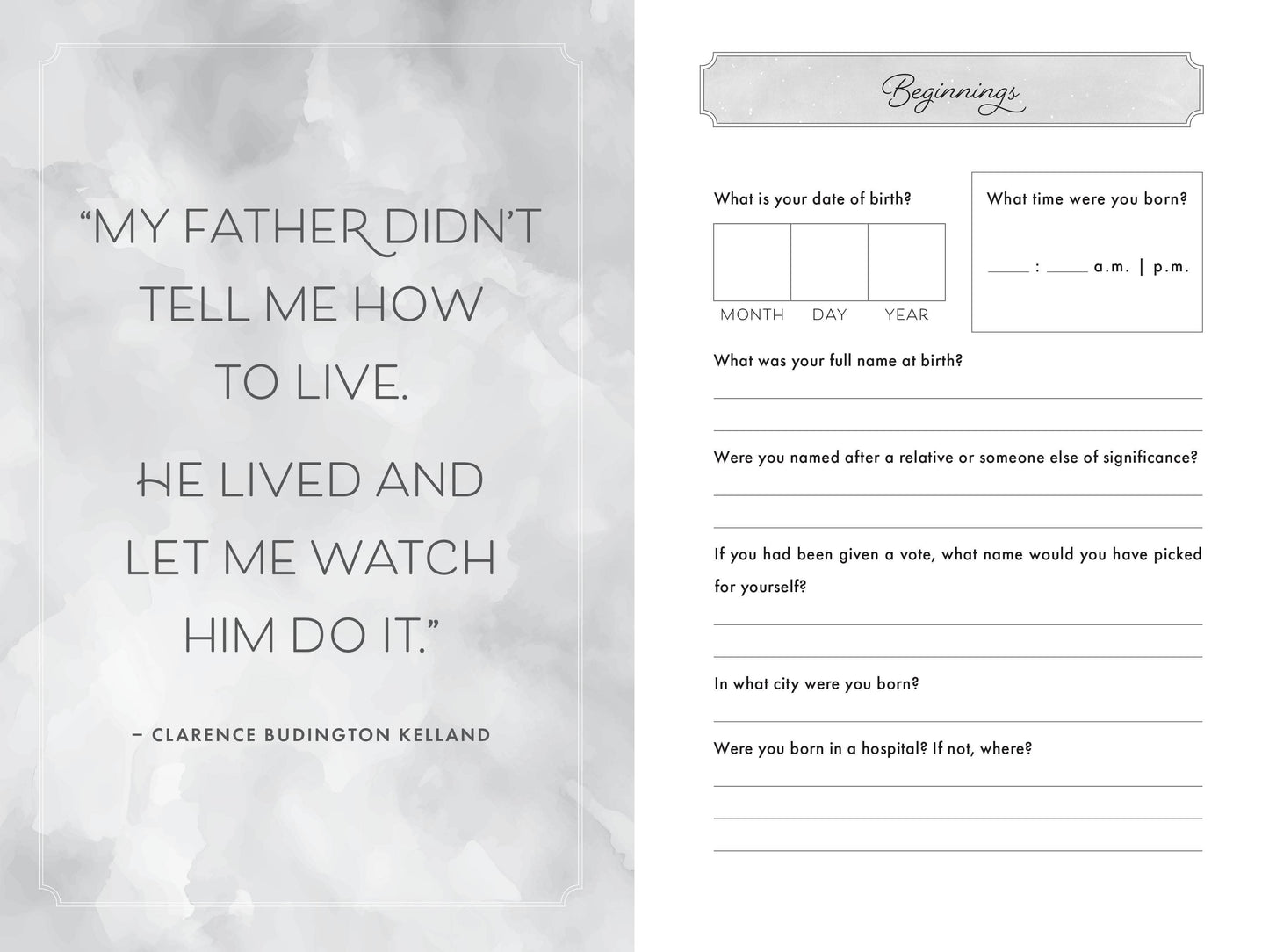 Dad, I Want to Hear Your Story