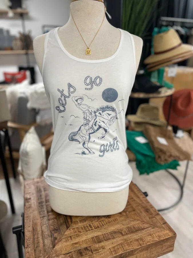Let's Go Girls Graphic Tank