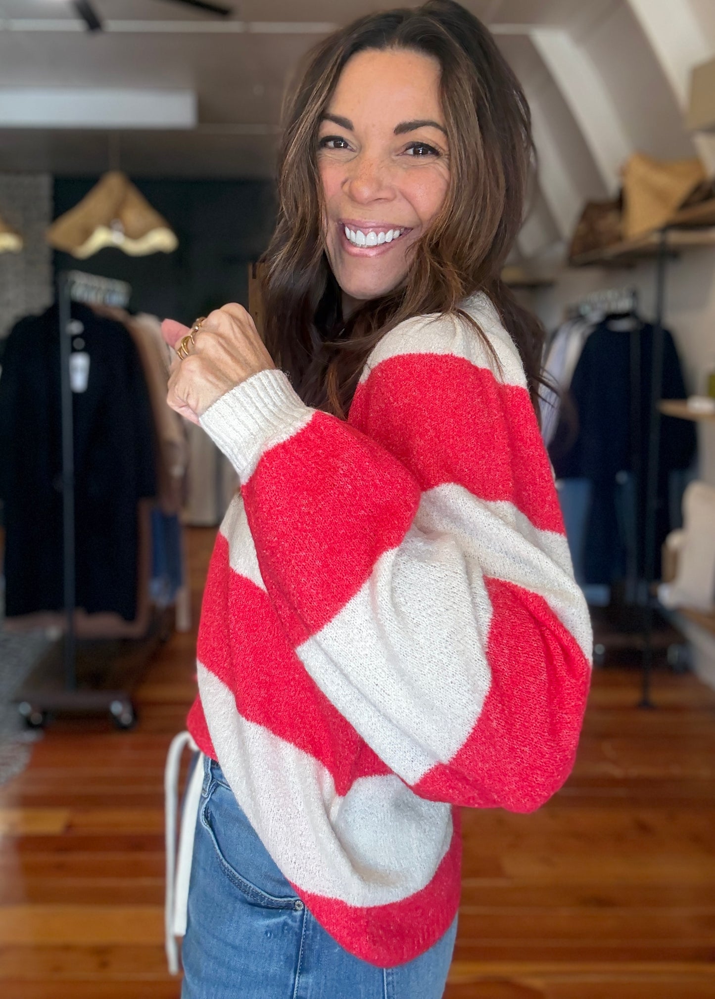 Cloud Striped Sweater