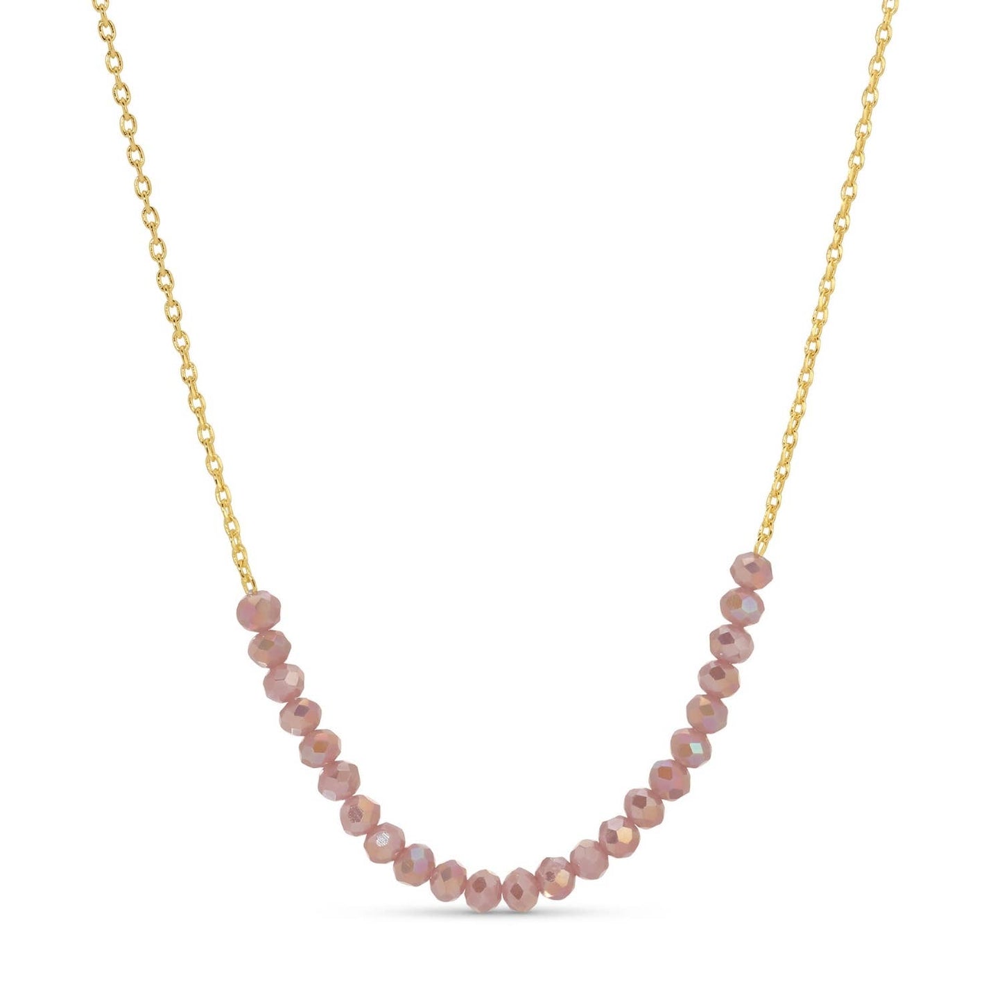 Delicate Crystal Accented Necklace