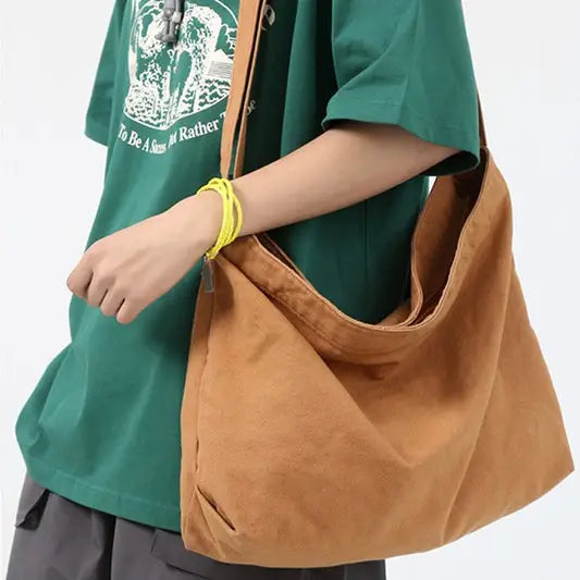 Crossbody Canvas Big Shoulder Bag