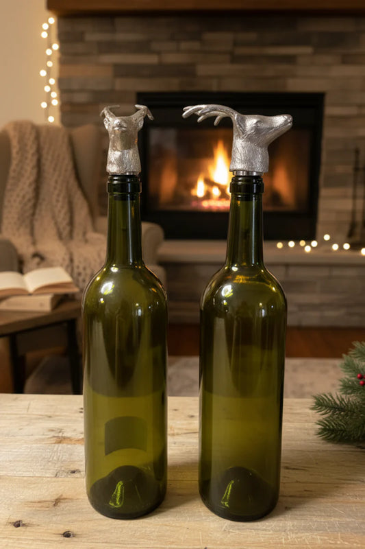 Reindeer Head Bottle Stopper
