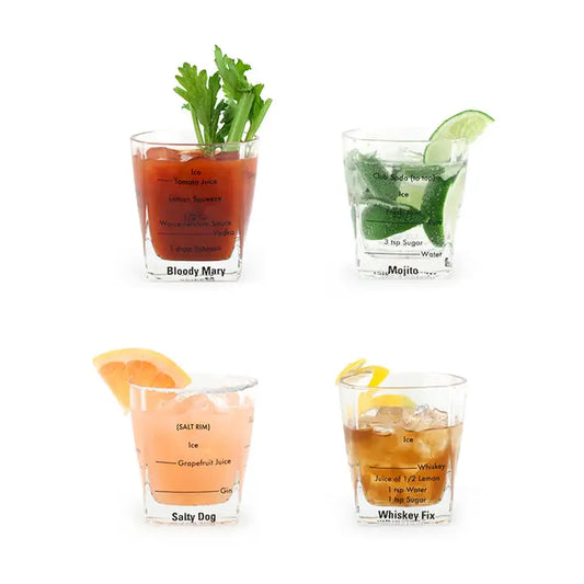 Bartending Glasses Set of 4