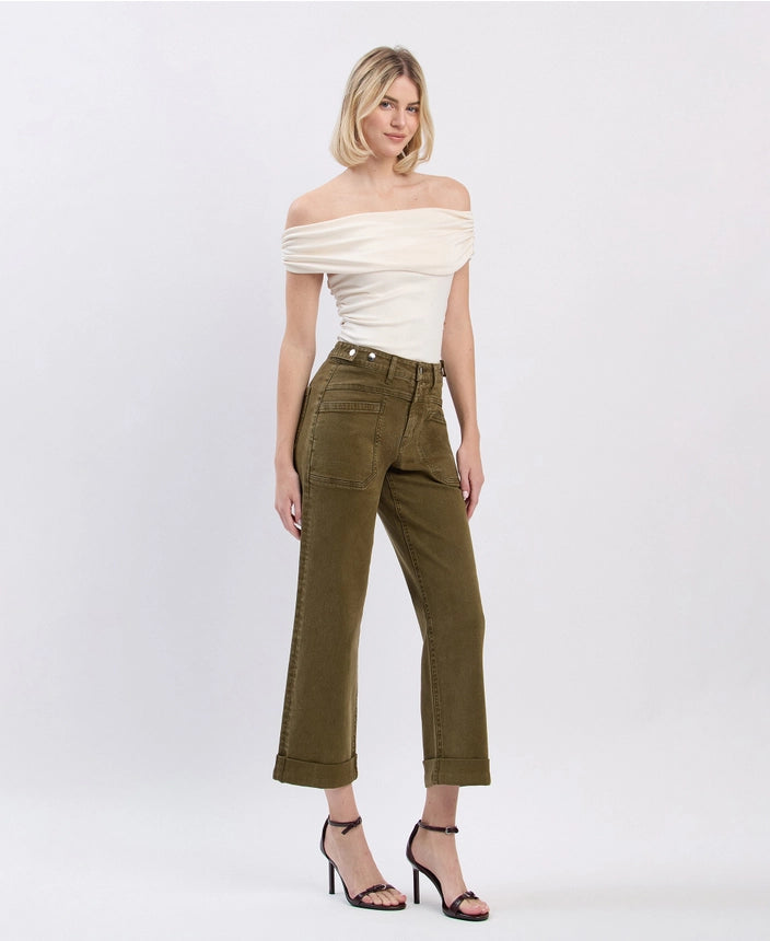 Flying Monkey Olive Slim Jeans