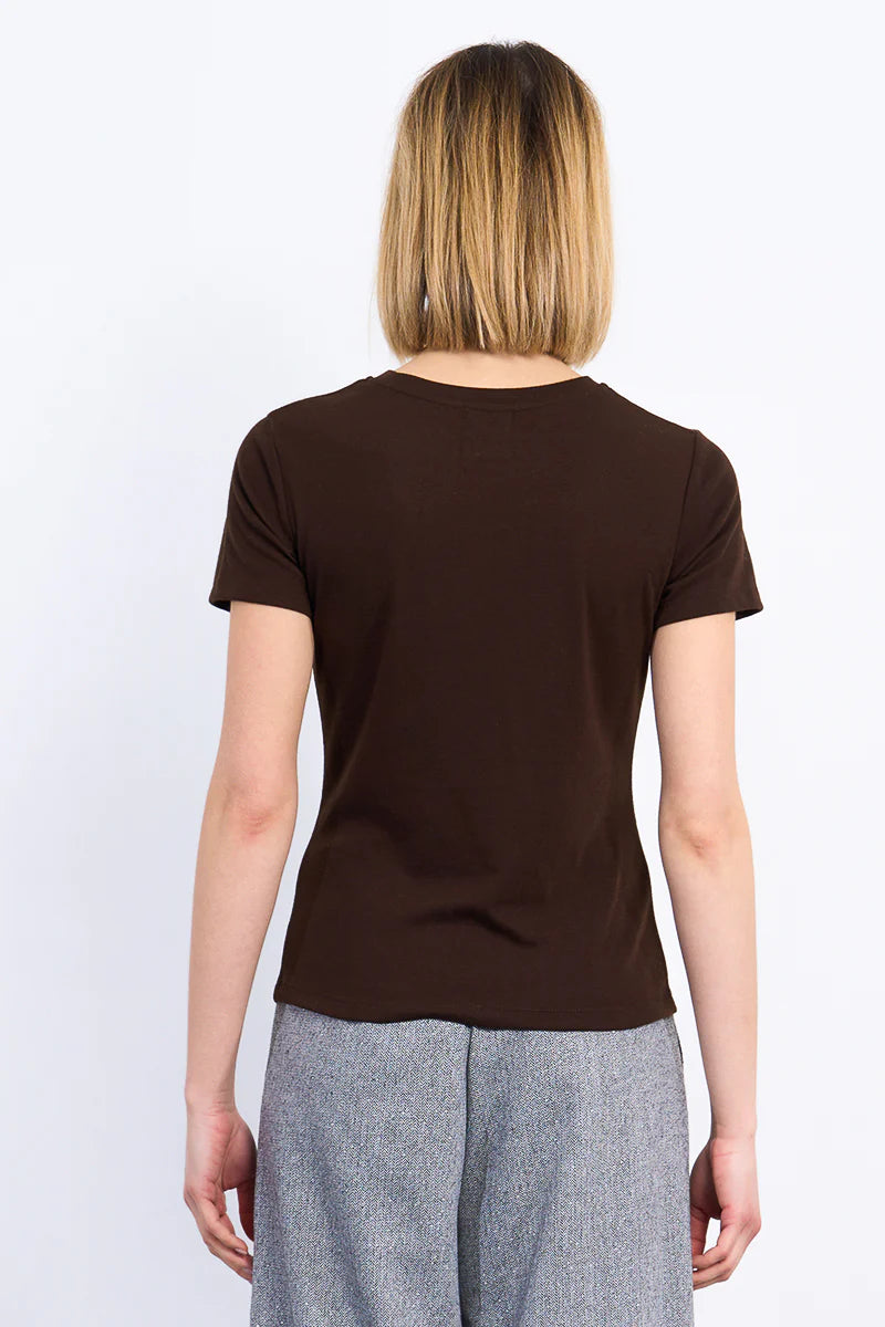 Molly Bracken Diamond Chocolate Slub Tee