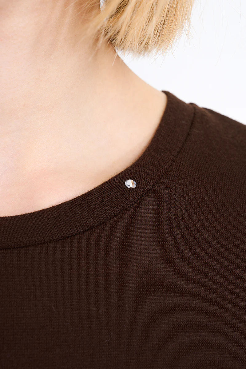 Molly Bracken Diamond Chocolate Slub Tee