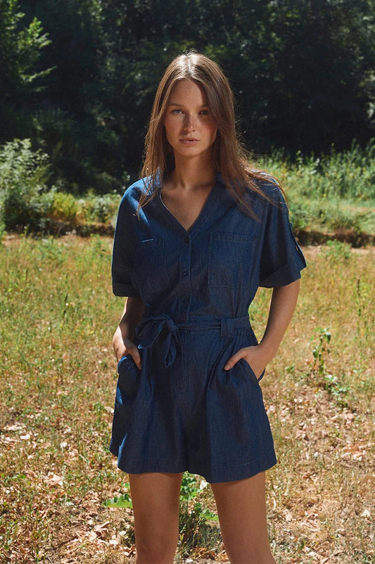 Jumpsuit w/ Tie Belt