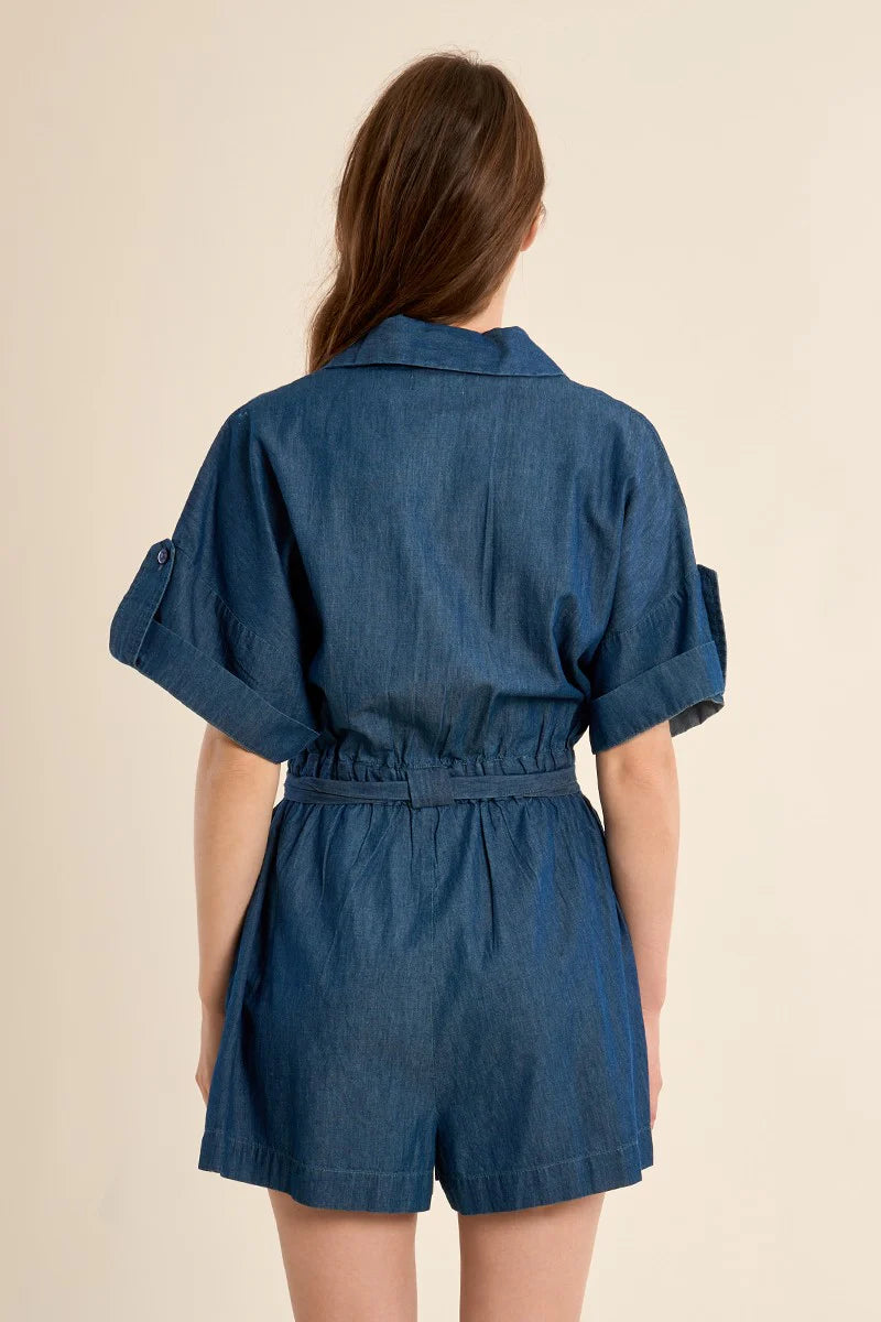 Jumpsuit Tie Waist Shorts