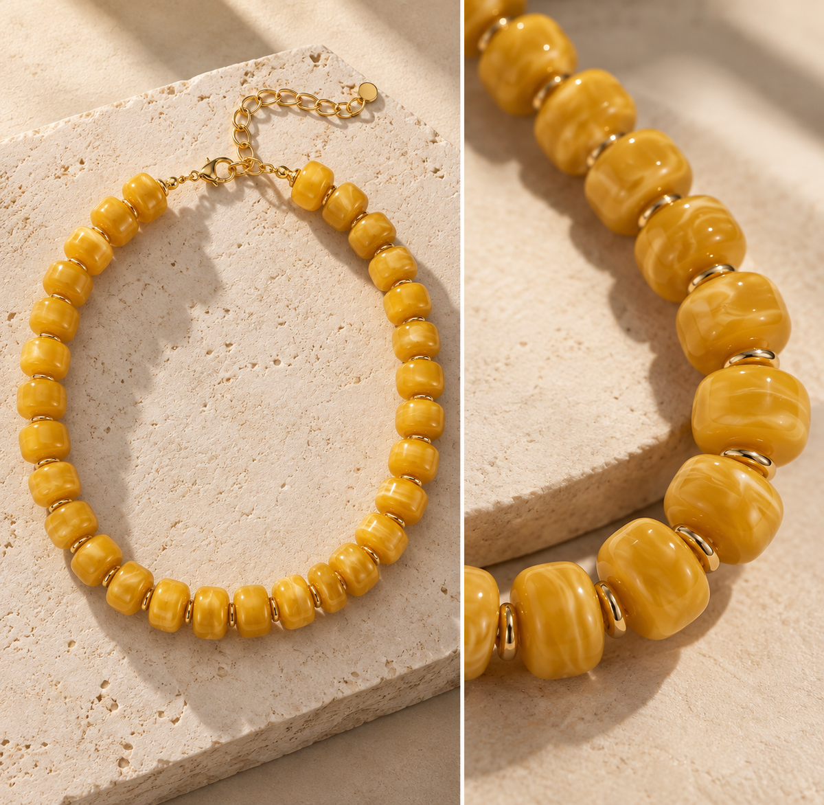 Jewel Color Bauble Necklaces