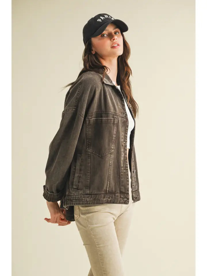 Brown Back Pleated Jacket