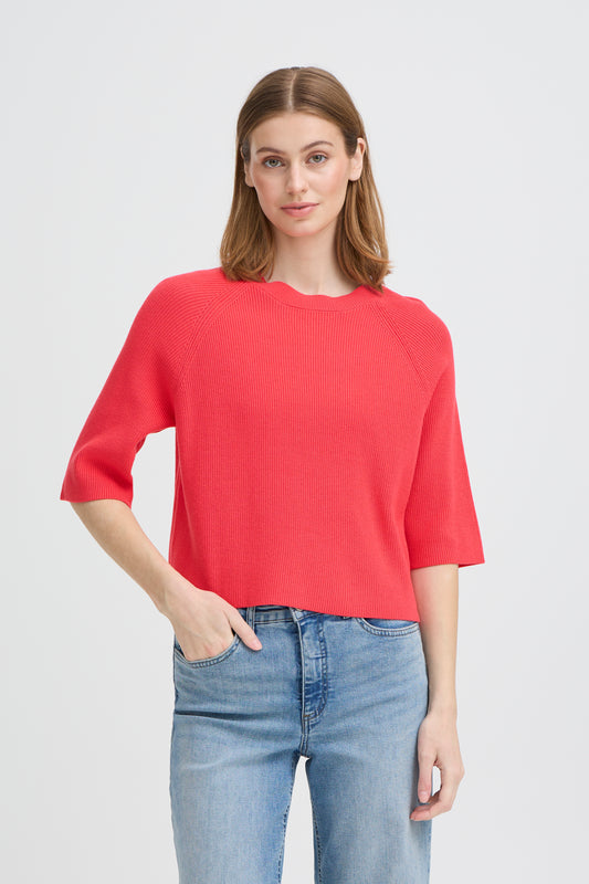 Striped Knit Pullover Top