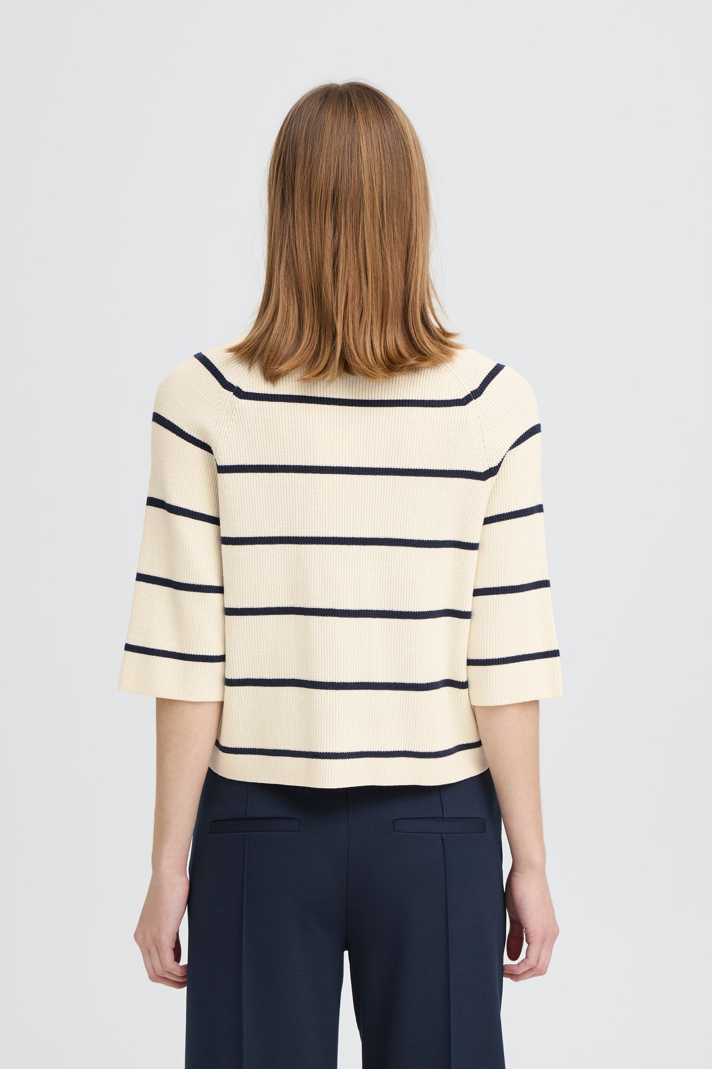 Striped Knit Pullover Top
