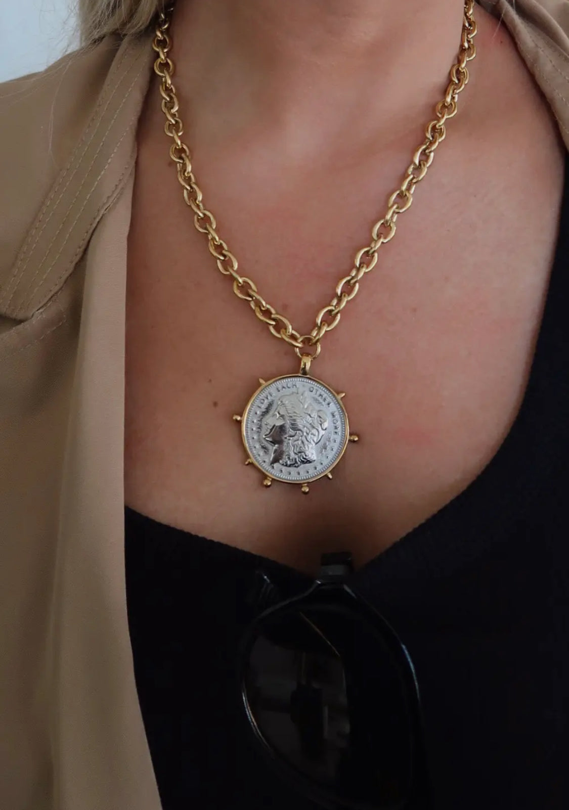 Vintage Inspired Coin Necklace
