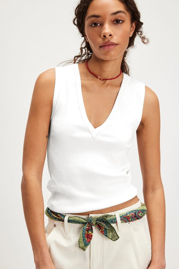 Ribbed Sleeveless Tank