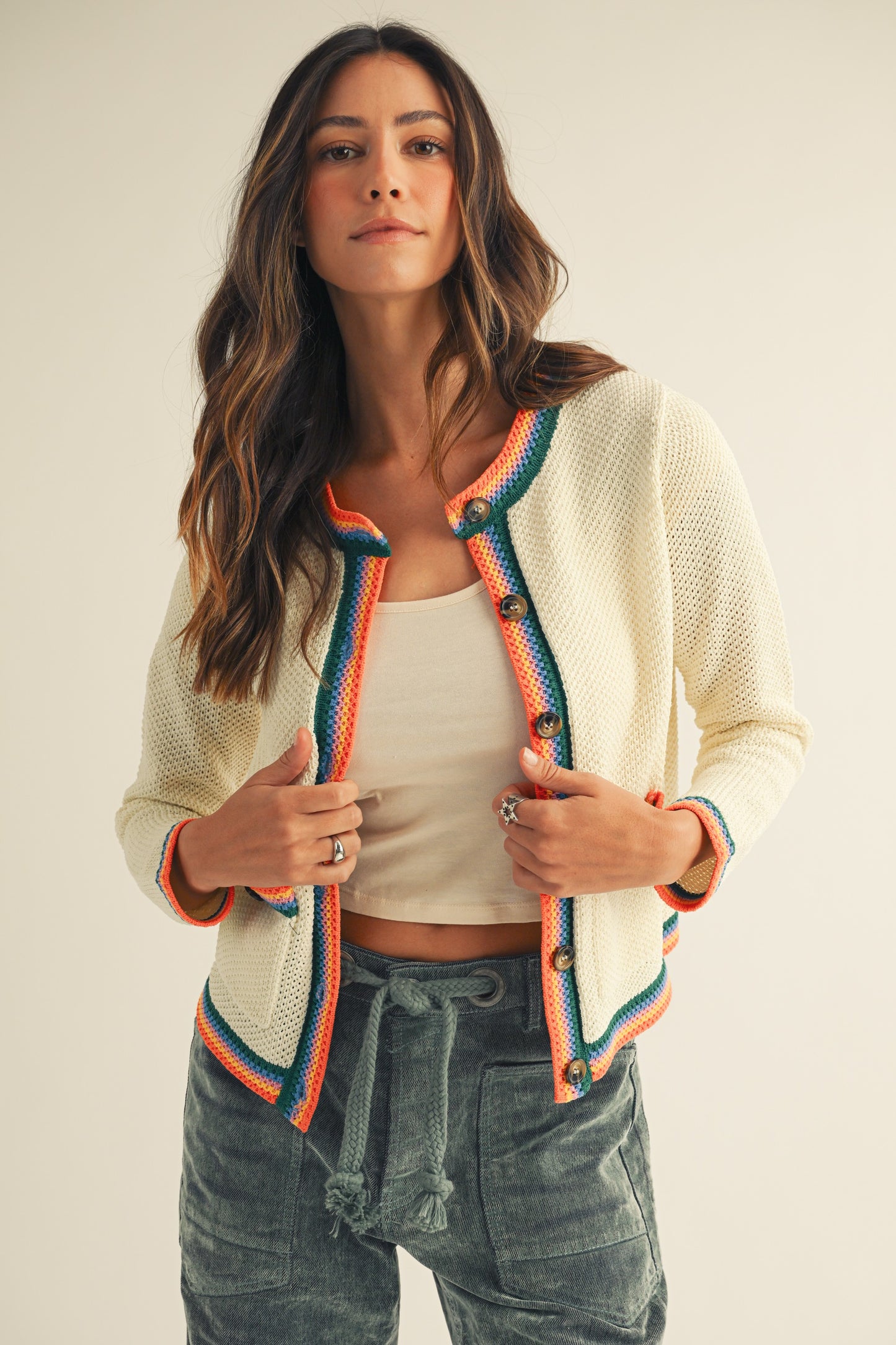 Knit Pocket Cardigan