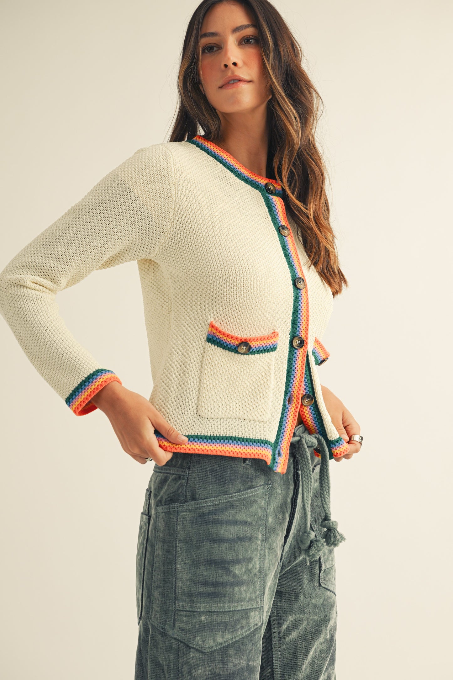 Knit Pocket Cardigan