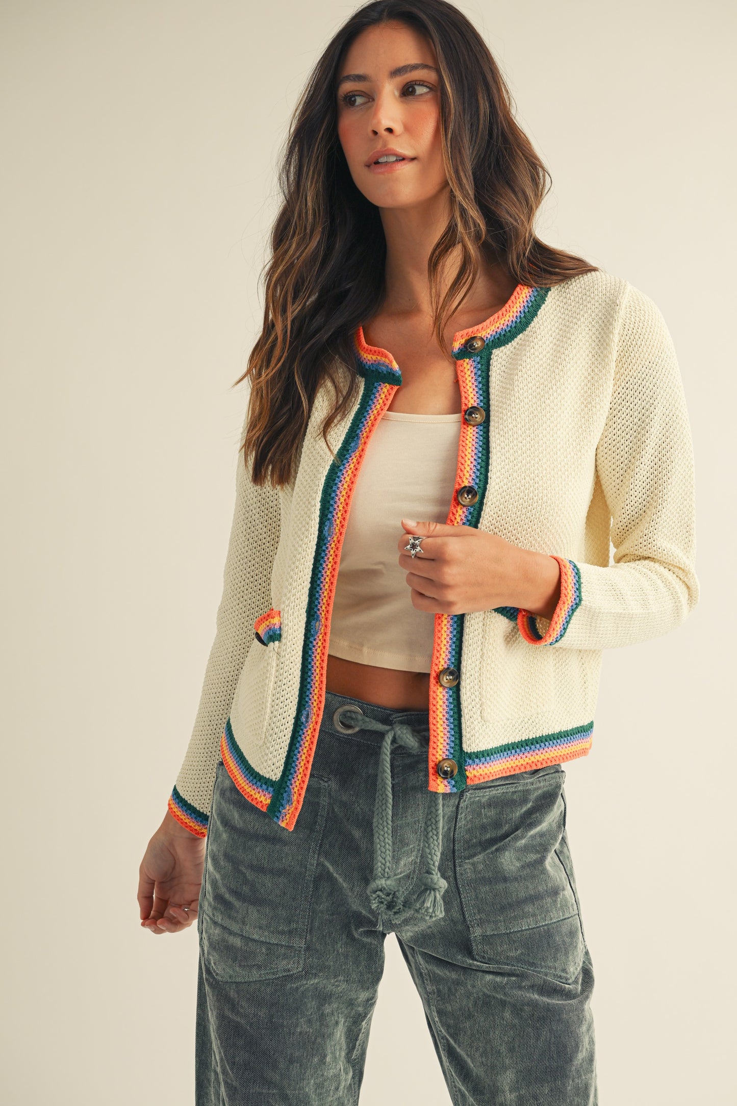 Knit Pocket Cardigan