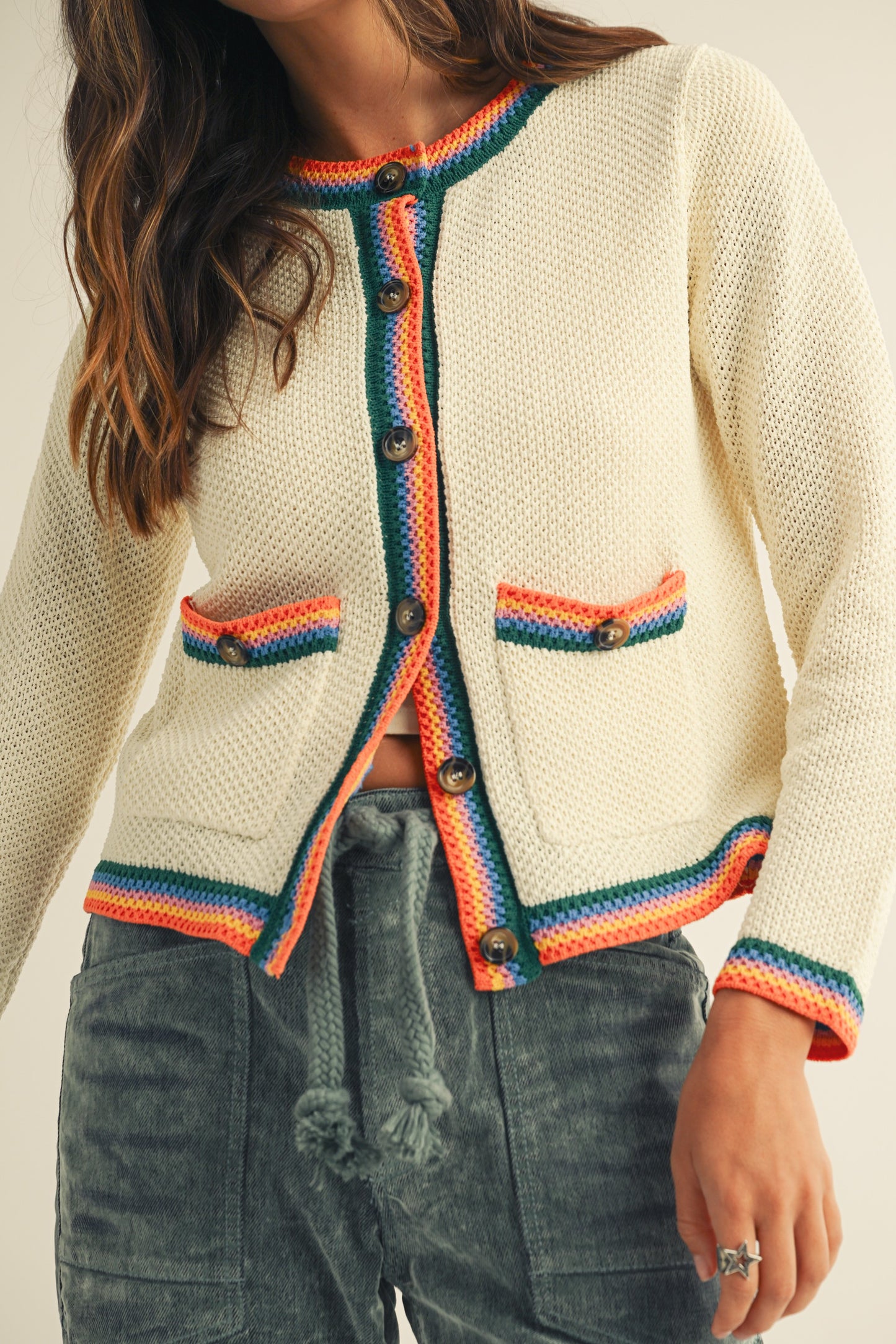 Knit Pocket Cardigan